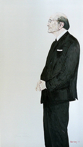 Portrait of Abraham Rogatnick (Canadian architect and professor at the University of BC, Vancouver)<br>(Property of artist)